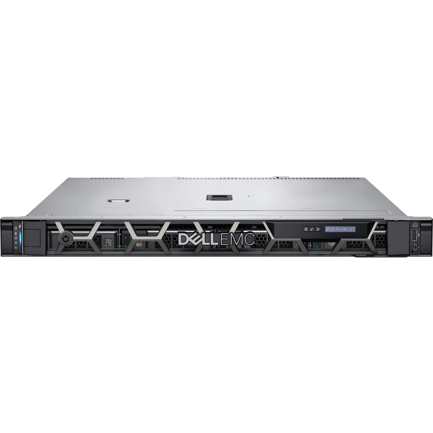 Dell EMC PowerEdge R250 1U Rack-mountable Server - 1 x Intel Xeon E-2314 - 16 GB RAM - 1.20 TB HDD - 12Gb/s SAS, Serial ATA/600 Controller