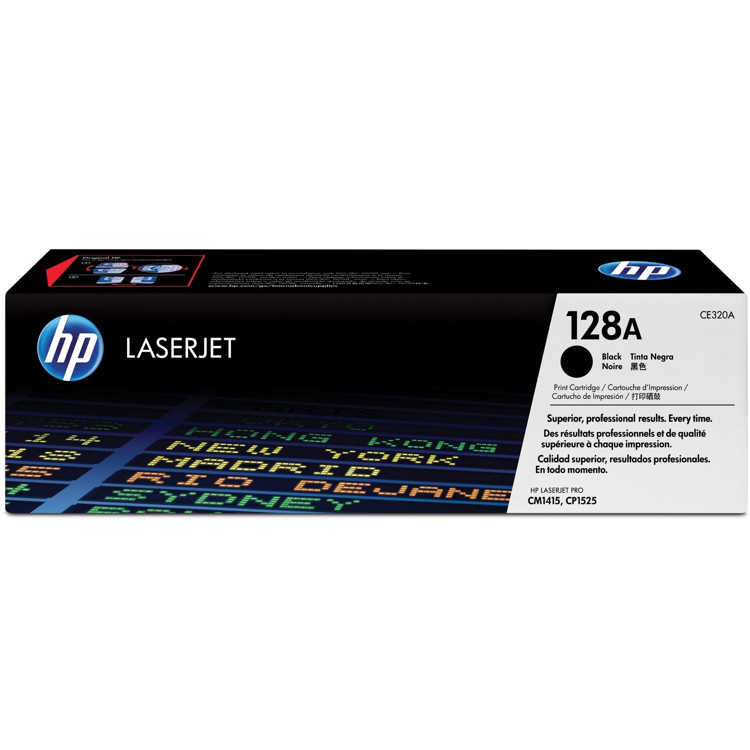 HP 128A Original Standard Yield Laser Toner Cartridge - Black - 1 Each
