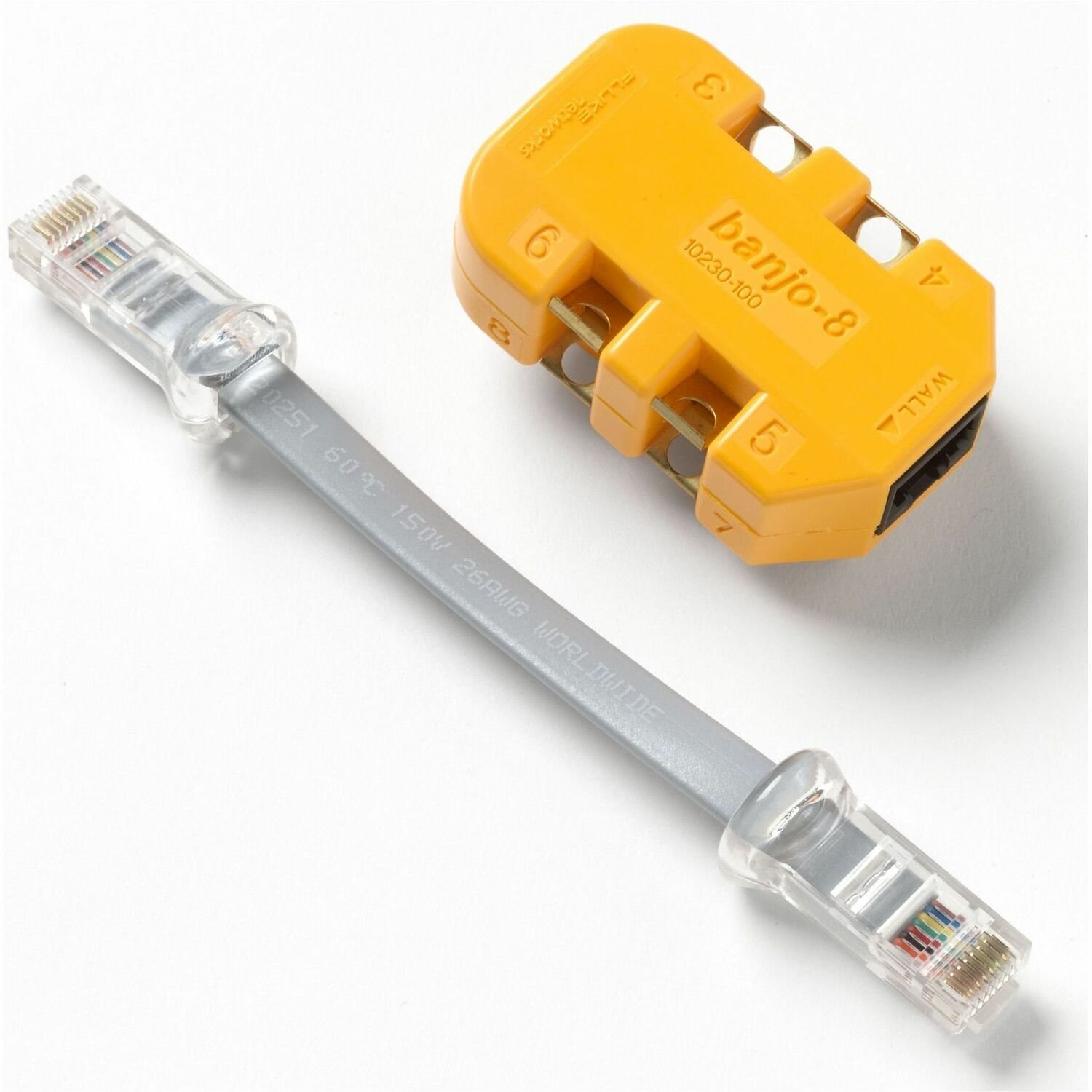 Fluke Networks 8-wire In-line Modular Adapter with K-Plug