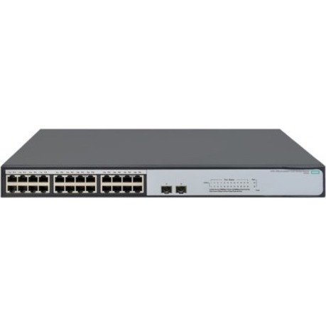 HPE OfficeConnect 1420 1420-24G-2SFP+ 10G Uplink 24 Ports Ethernet Switch - Gigabit Ethernet, 10 Gigabit Ethernet - 10/100/1000Base-T, 10GBase-X, 10GBase-X