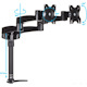 StarTech.com Desk Mount Dual Monitor Arm, Dual Articulating Monitor Arm, Height Adjustable, For VESA Monitors up to 24" (29.9lb/13.6kg)