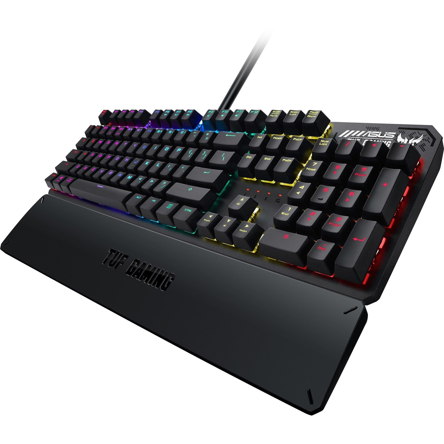 Asus Gaming K3 Gaming Keyboard - Cable Connectivity - USB 2.0 Interface - RGB LED - Gunmetal Grey