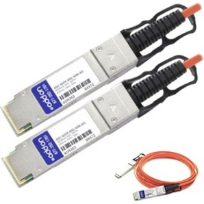 AddOn Dell AOC-QSFP-40G-50M Compatible TAA Compliant 40GBase-AOC QSFP+ to QSFP+ Direct Attach Cable (850nm, MMF, 50m)