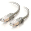 C2G-5ft Cat5e Molded Shielded (STP) Network Patch Cable - Gray