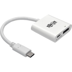 Tripp Lite by Eaton USB C to DisplayPort Video Adapter Converter w/ USB-C PD Charging Port, USB Type C to DP, USB-C, USB Type-C 6in