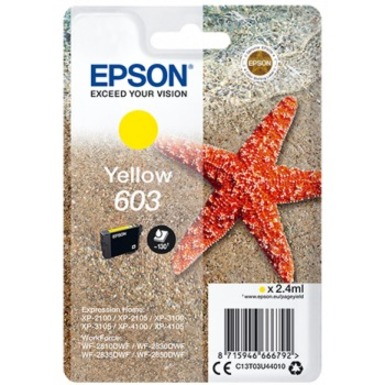 Epson 603 Original Inkjet Ink Cartridge - Single Pack - Yellow - 1 Pack