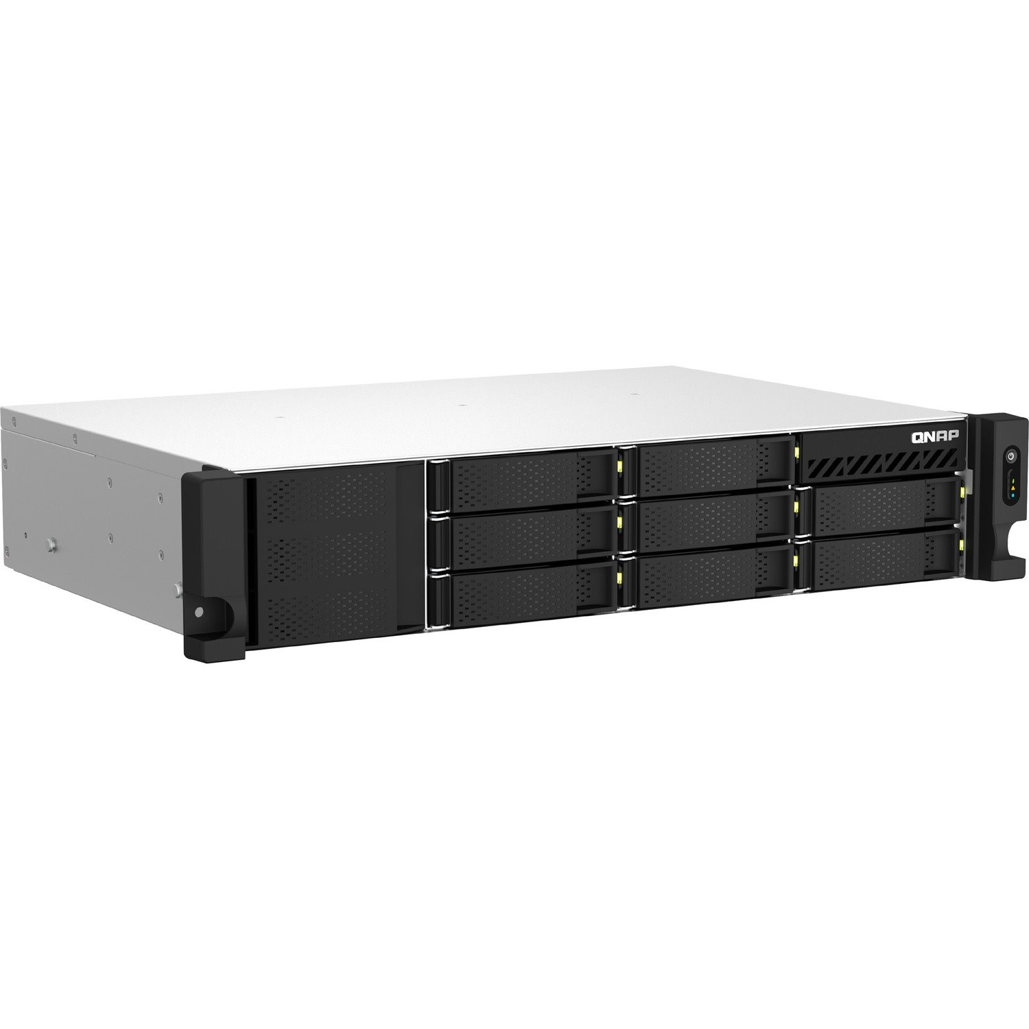 QNAP TS-873AEU-RP-4G 8 x Total Bays SAN/NAS Storage System - 5 GB Flash Memory Capacity - AMD Ryzen V1500B Quad-core (4 Core) 2.20 GHz - 4 GB RAM - DDR4 SDRAM - 2U Rack-mountable