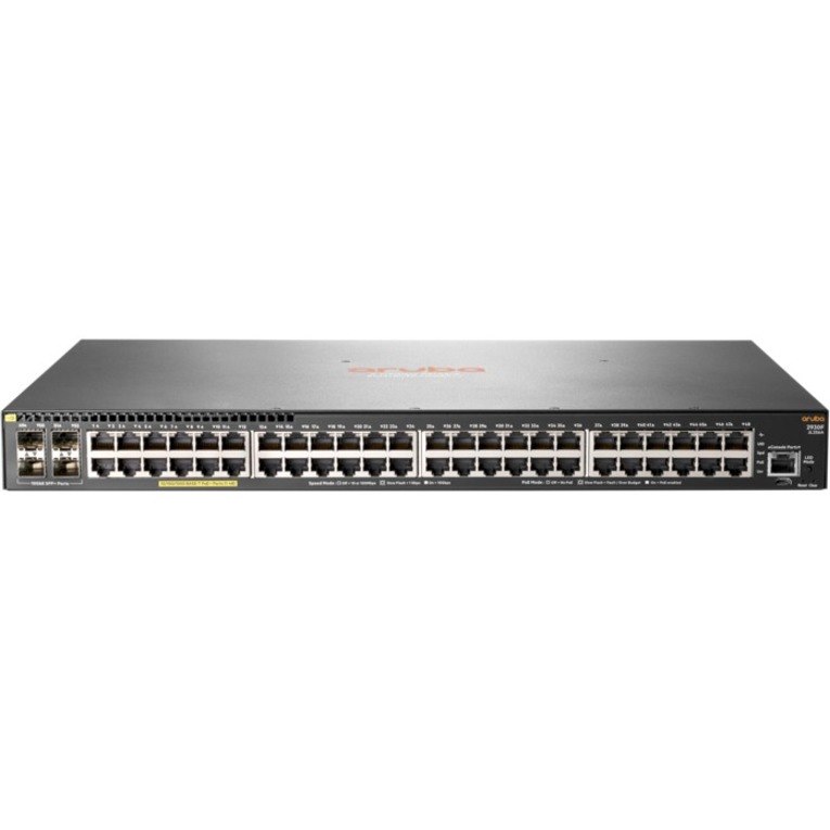 Aruba 2930F 48 Ports Manageable Layer 3 Switch - 10 Gigabit Ethernet, Gigabit Ethernet - 10/100/1000Base-T, 10GBase-X