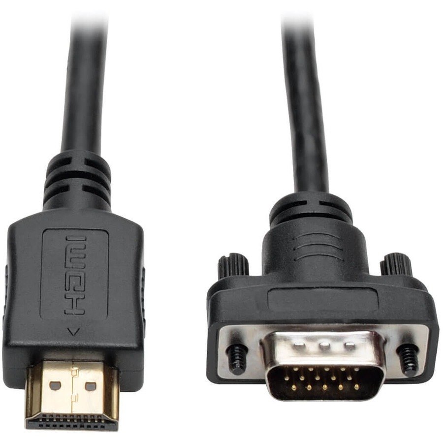 Eaton Tripp Lite Series HDMI to VGA Active Adapter Cable (HDMI to Low-Profile HD15 M/M), 3 ft. (0.9 m), TAA