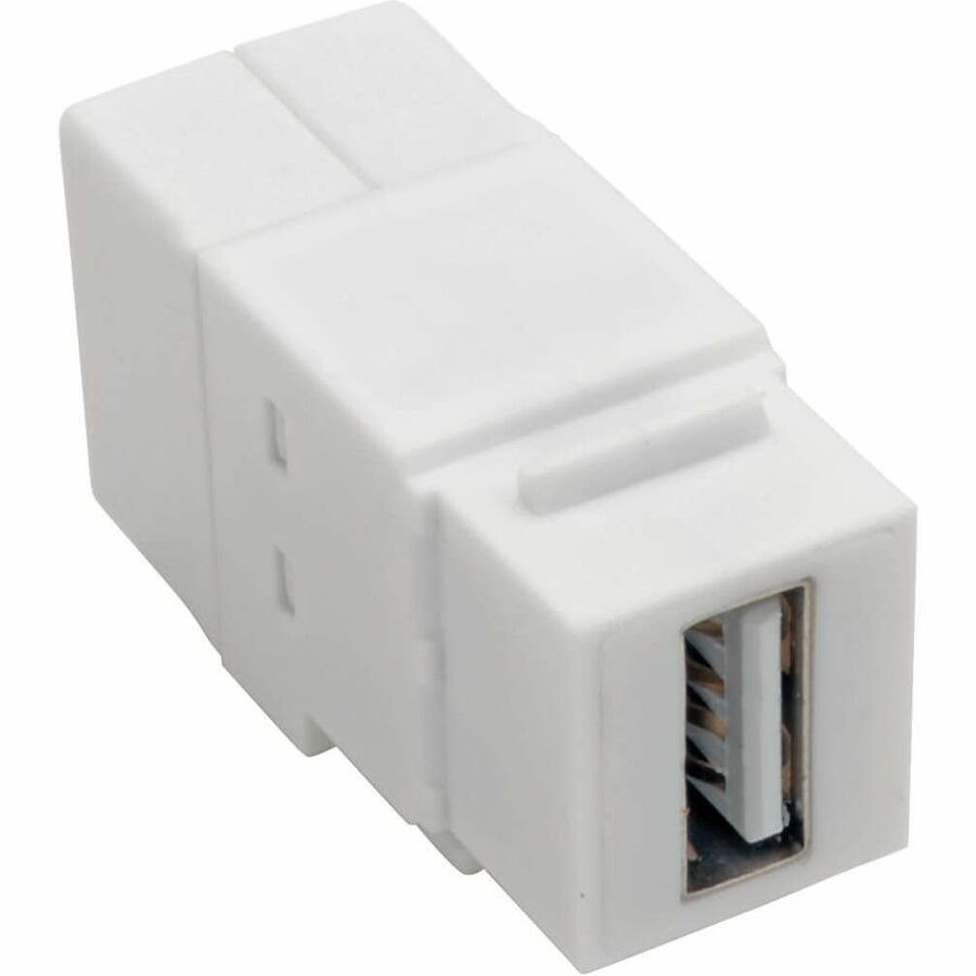 Eaton Tripp Lite Series USB 2.0 All-in-One Keystone/Panel Mount Coupler (F/F), White