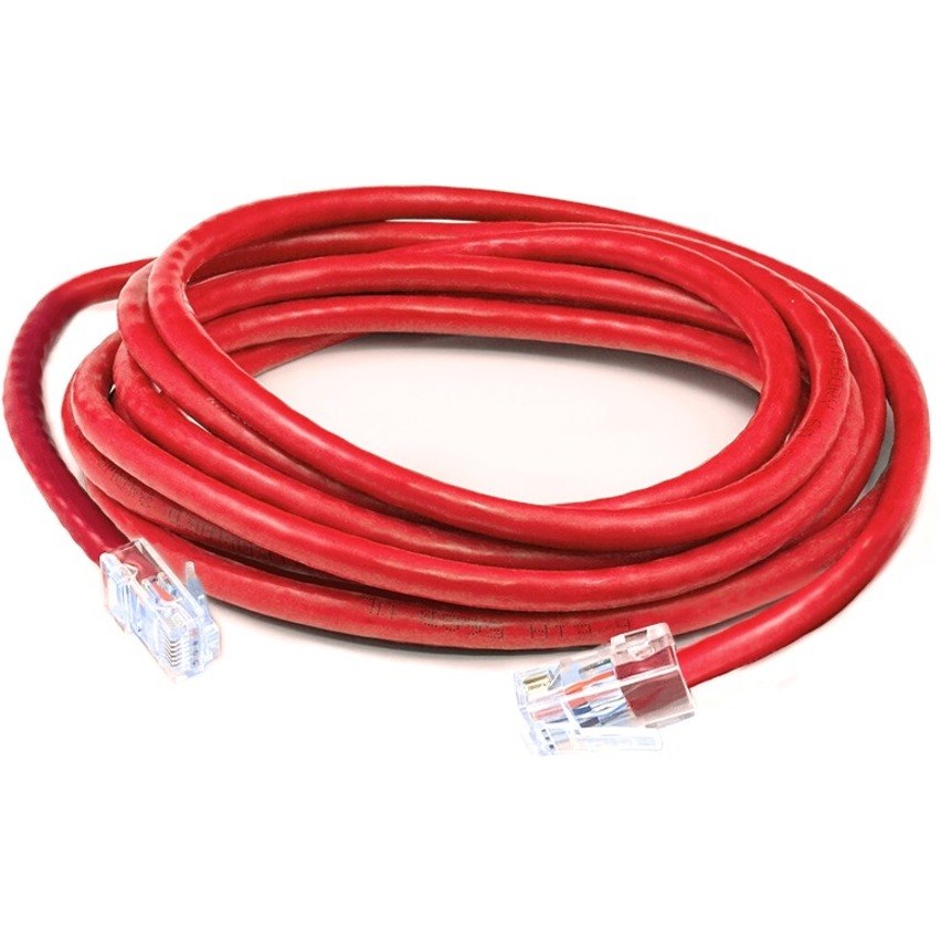 AddOn 1ft Red CAT 6A PVC Ethernet Cable Non-Booted RJ-45 M/M