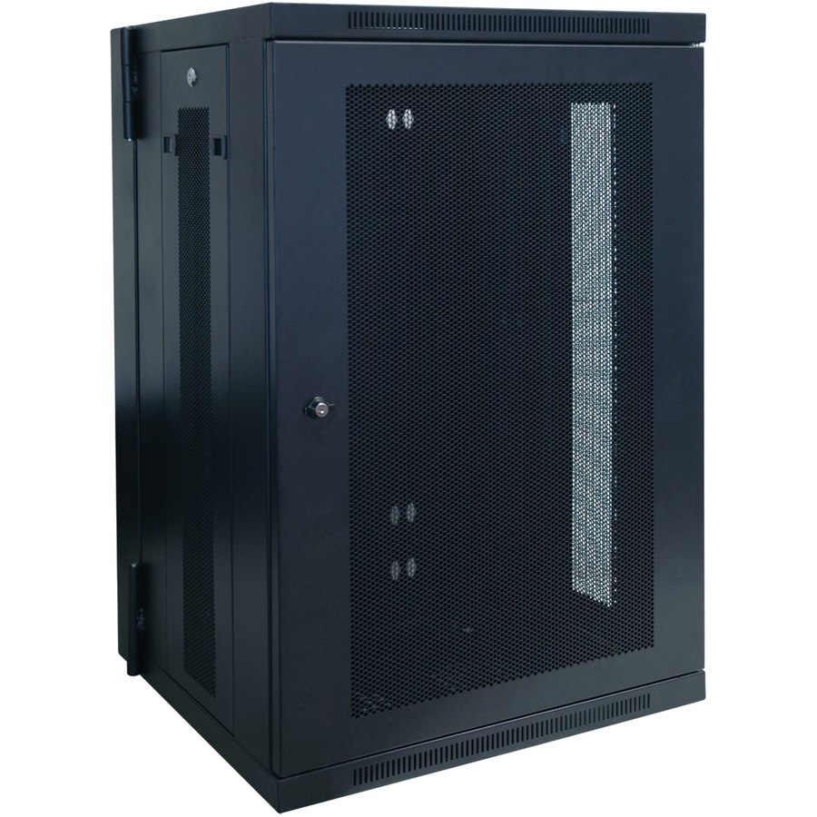 Tripp Lite by Eaton SmartRack 18U Low-Profile Switch-Depth Wall-Mount Rack Enclosure Cabinet, Hinged Back
