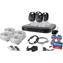 Swann 8 Megapixel 4 Channel Night Vision Wired Video Surveillance System 1 TB HDD