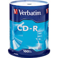 Verbatim 94554 CD Recordable Media - CD-R - 52x - 700 MB - 100 Pack Spindle
