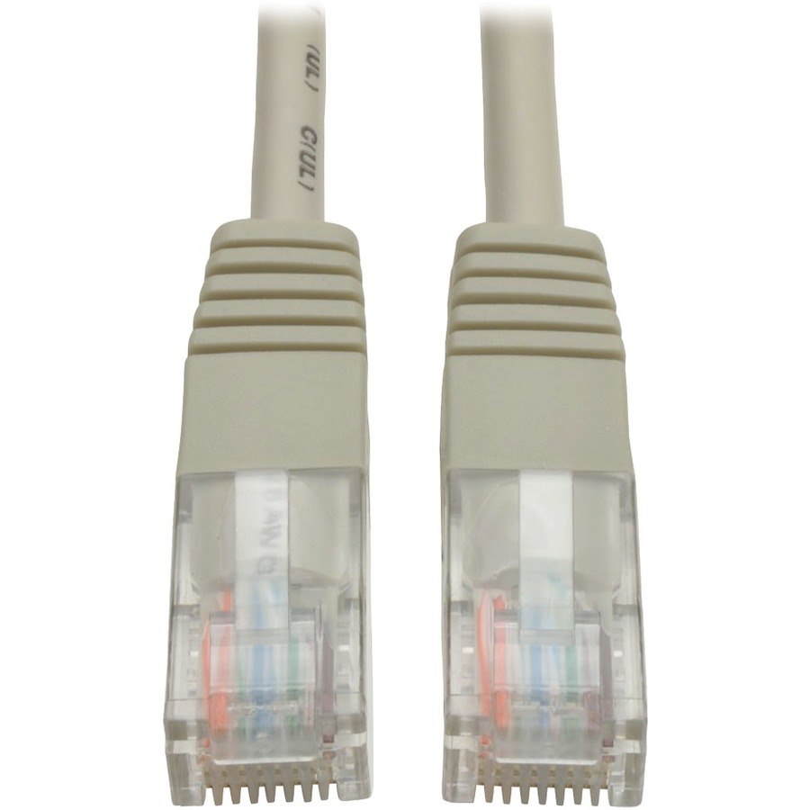 Eaton Tripp Lite Series Cat5e 350 MHz Molded (UTP) Ethernet Cable (RJ45 M/M), PoE - Gray, 5 ft. (1.52 m)