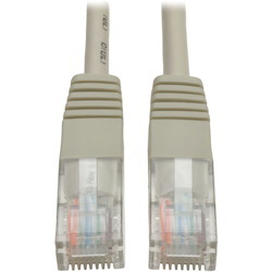 Tripp Lite by Eaton Cat5e 350 MHz Molded (UTP) Ethernet Cable (RJ45 M/M) PoE - Gray 12 ft. (3.66 m)