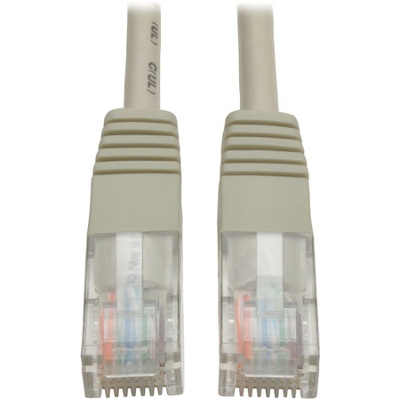 Eaton Tripp Lite Series Cat5e 350 MHz Molded (UTP) Ethernet Cable (RJ45 M/M), PoE - Gray, 12 ft. (3.66 m)
