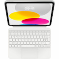 Apple Magic Keyboard/Cover Case (Folio) for 10.9" Apple iPad (10th Generation) Tablet - White