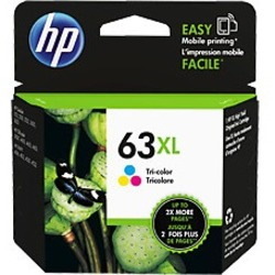 HP 63XL Original High Yield Inkjet Ink Cartridge - Tri-colour Pack