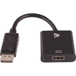 V7 Black Video Adapter DisplayPort Male to HDMI Female
