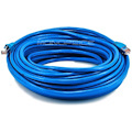 Monoprice 75FT 24AWG Cat6A 500MHz STP Ethernet Bare Copper Network Cable - Blue