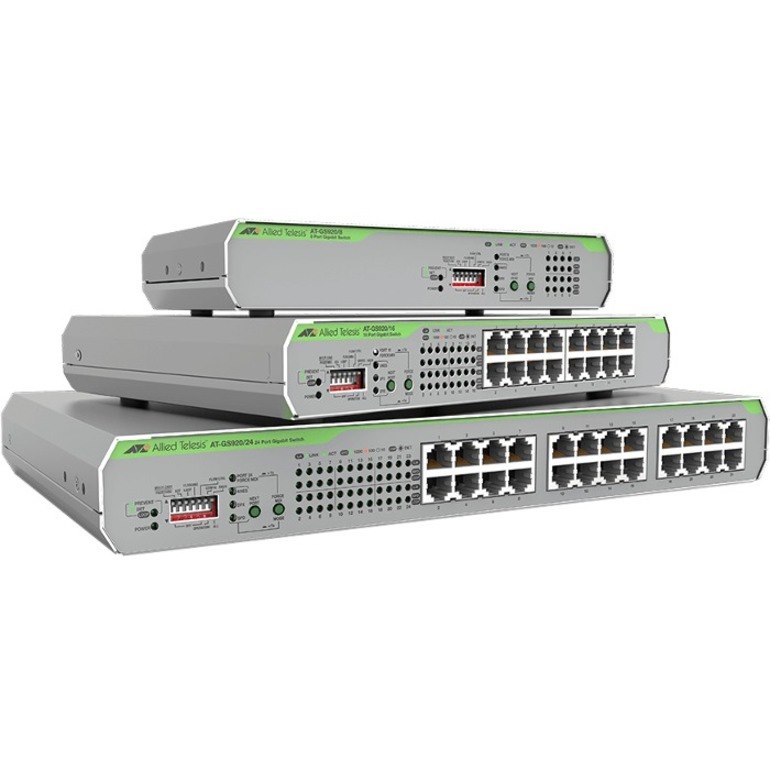 Allied Telesis CentreCOM GS920 GS920/8PS 8 Ports Ethernet Switch - Gigabit Ethernet - 10/100/1000Base-T