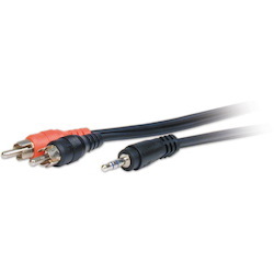 Comprehensive Standard Series 3.5mm Stereo Mini Plug to 2 RCA Plugs Audio Cable 25ft