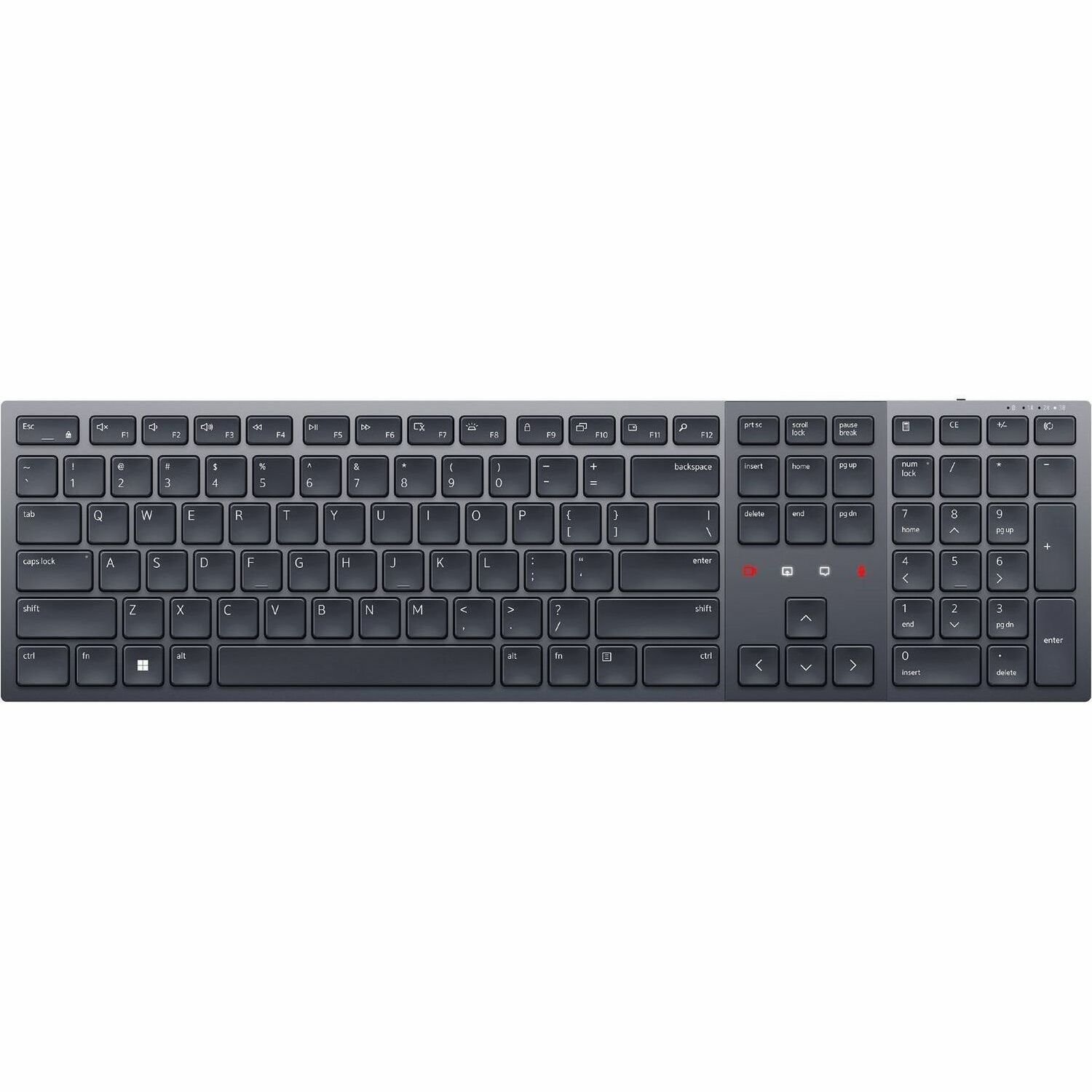 Dell Premier Collaboration KB900 Keyboard - Wireless Connectivity - USB Interface - English (US) - QWERTY Layout - Graphite