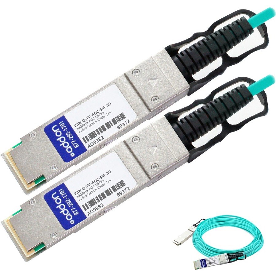 AddOn Palo Alto Networks Compatible TAA Compliant 40GBase-AOC QSFP+ to QSFP+ Direct Attach Cable (850nm, MMF, 5m)