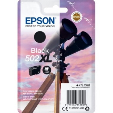 Epson 502XL Original High Yield Inkjet Ink Cartridge - Single Pack - Black - 1 Pack