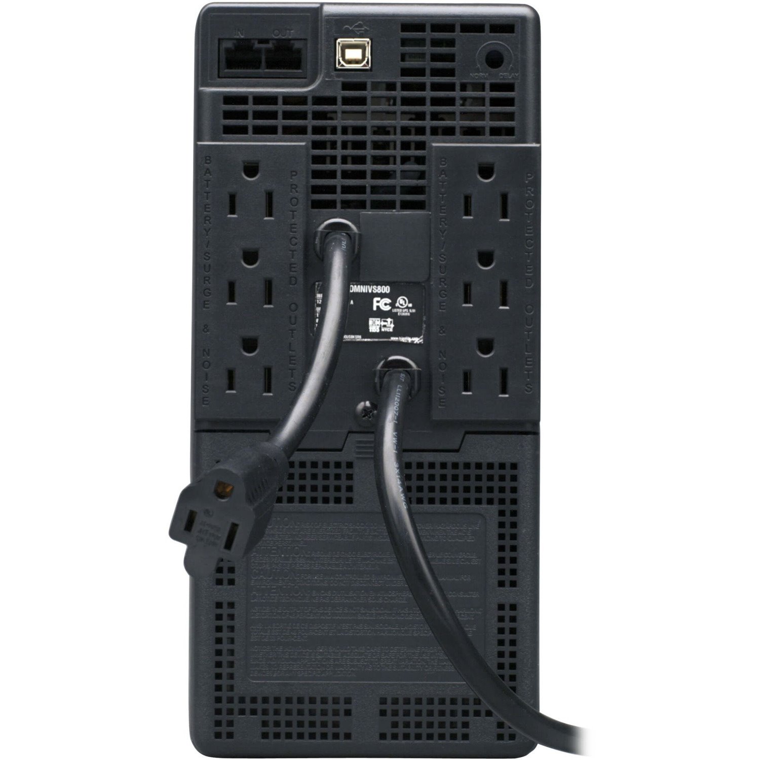 Tripp Lite by Eaton OmniVS 120V 800VA 475W Line-Interactive UPS, Tower, USB port - Battery Backup