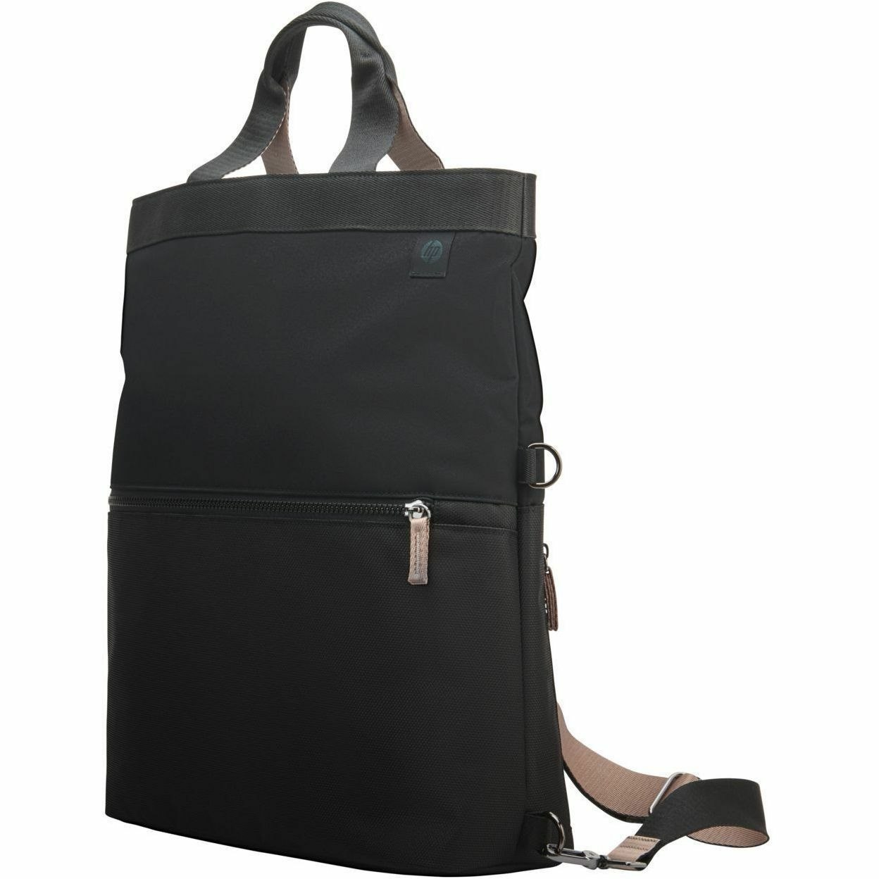 HP Carrying Case (Backpack/Tote) for 35.6 cm (14") to 35.8 cm (14.1") Notebook - Black, Taupe