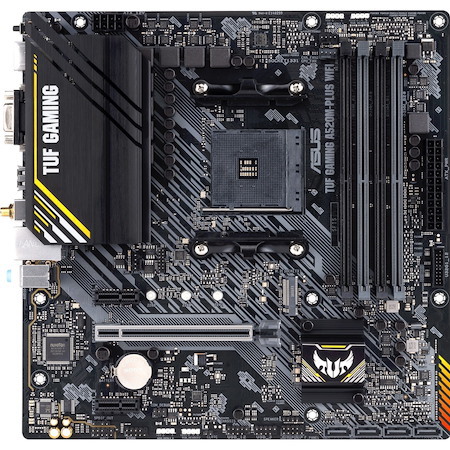 TUF GAMING A520M-PLUS WIFI Gaming Desktop Motherboard - AMD A520 Chipset - Socket AM4 - Micro ATX