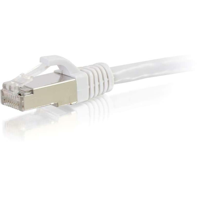 C2G 9ft Cat6 Snagless Shielded (STP) Ethernet Cable - Cat6 Network Patch Cable - PoE - White