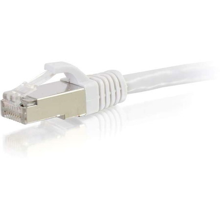 C2G-20ft Cat6 Snagless Shielded (STP) Network Patch Cable - White