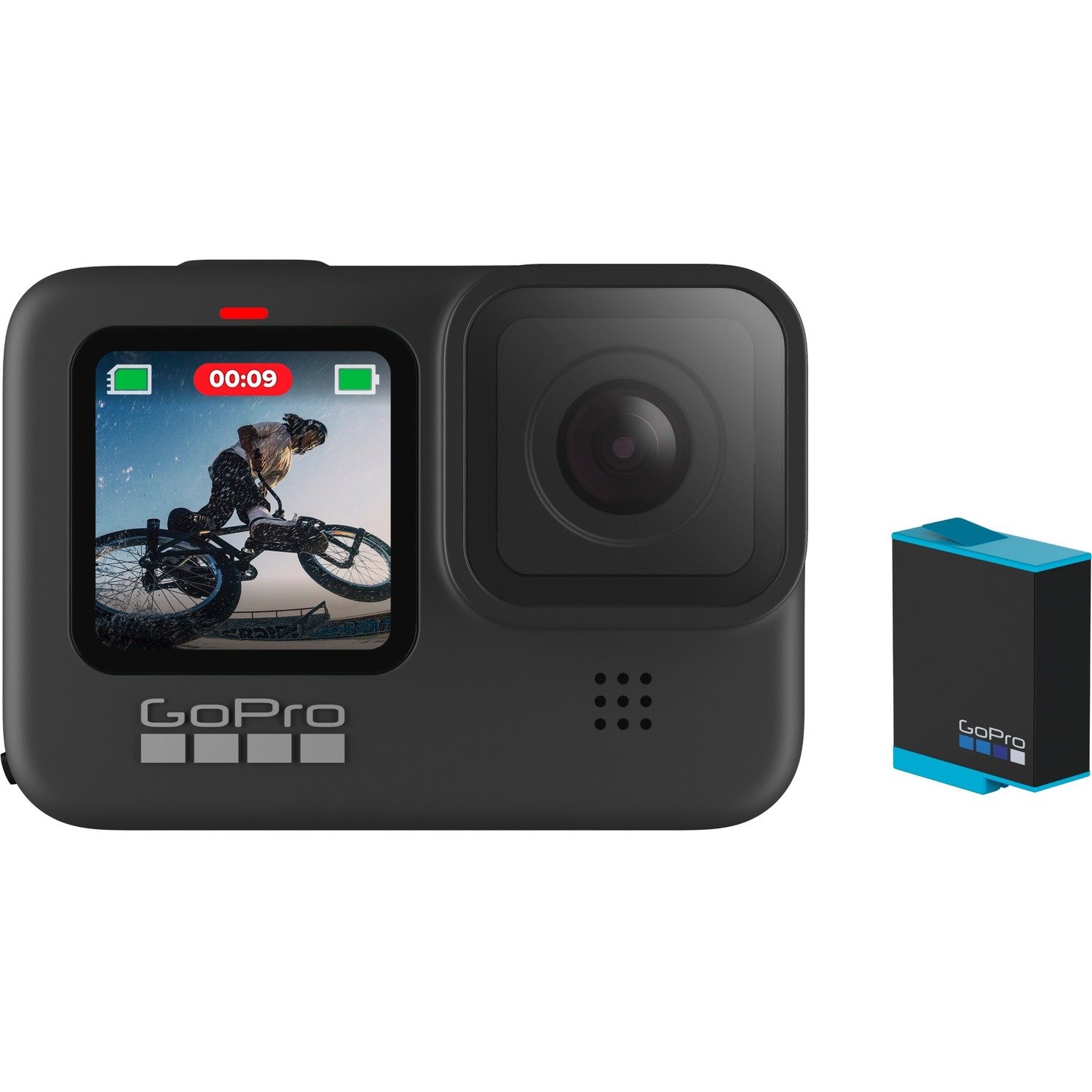GoPro HERO HERO 9 Digital Camcorder - LCD Touchscreen - High Dynamic Range (HDR) - 5K - Black
