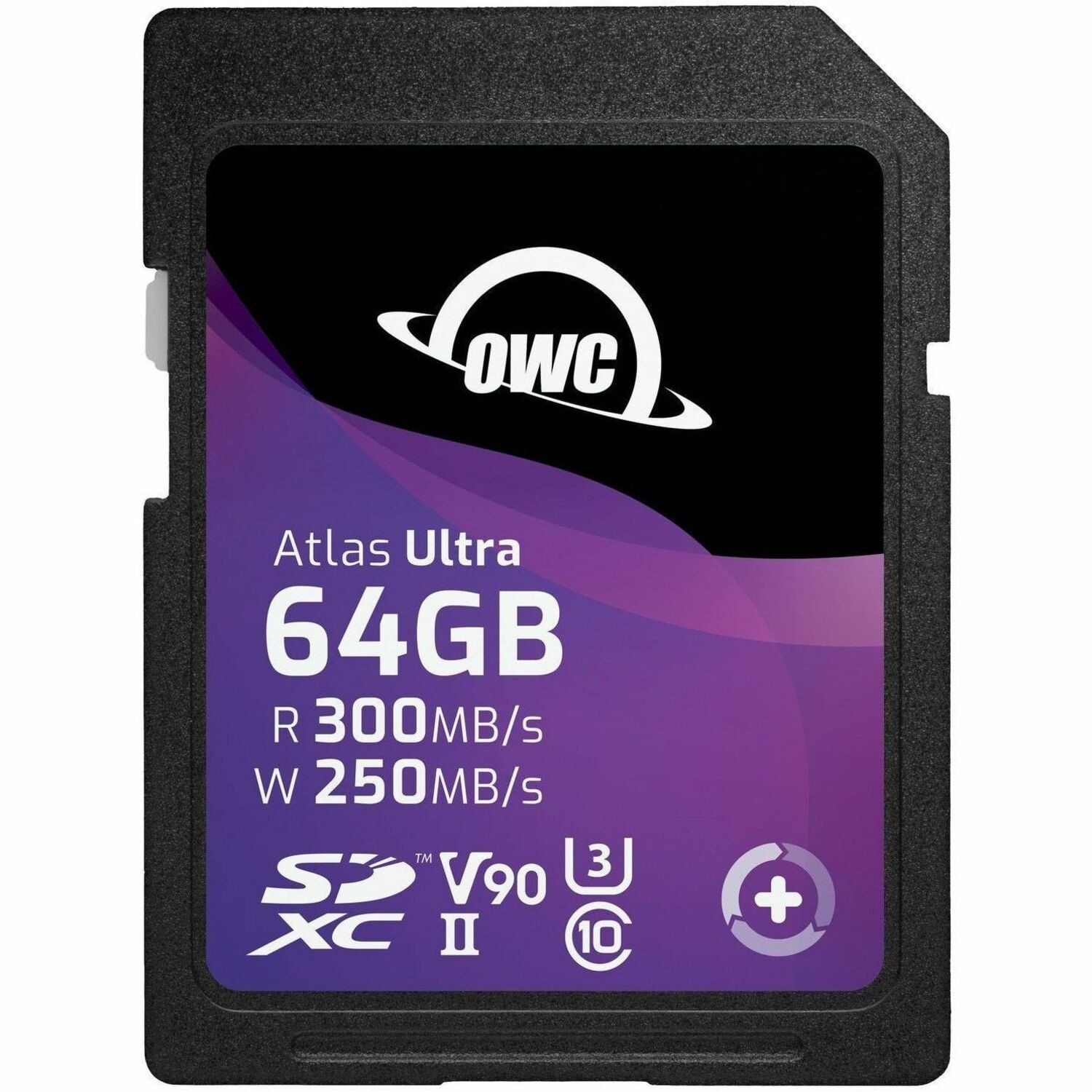 OWC Atlas Ultra 64 GB Class 10/UHS-II (U3) V90 SDXC - 1 Pack - TAA Compliant