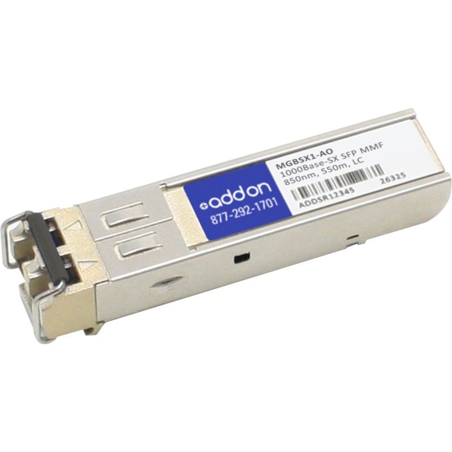 AddOn MGBSX1 SFP - 1 x LC 1000Base-SX Network - 1 Pack - TAA Compliant