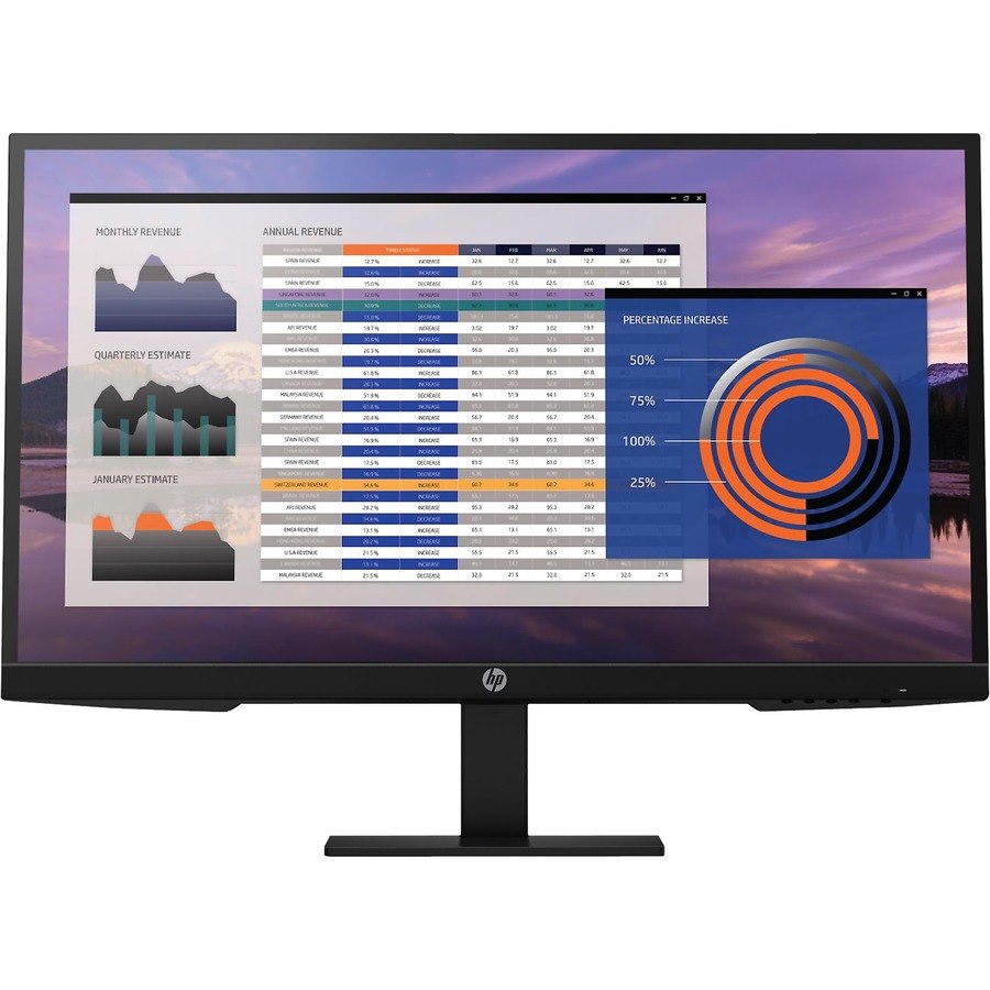 HP P27h G4 27" Class Full HD LCD Monitor - 16:9 - Black