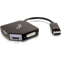 C2G DisplayPort to 4K HDMI, VGA, or DVI Adapter - DisplayPort Multiport Adapter - M/F