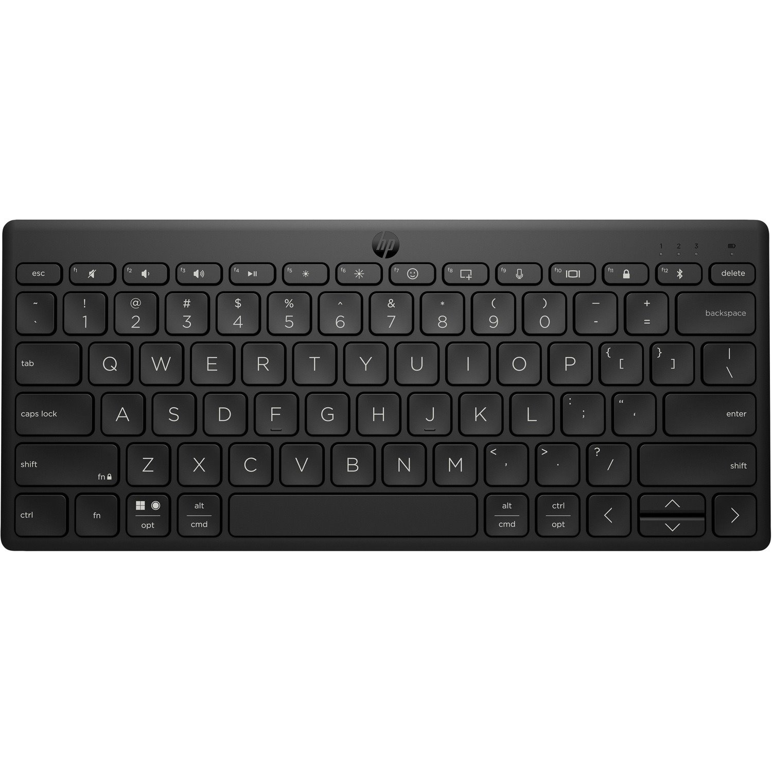 HP Compact 355 Rugged Keyboard - Wireless Connectivity - Black