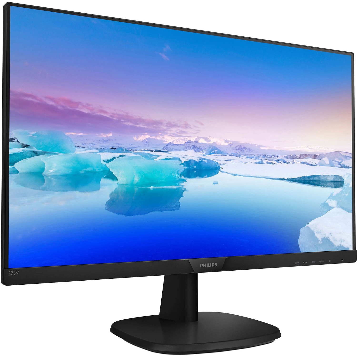 Philips V-line 273V7QDSB 27" Class Full HD LCD Monitor - 16:9 - Textured Black