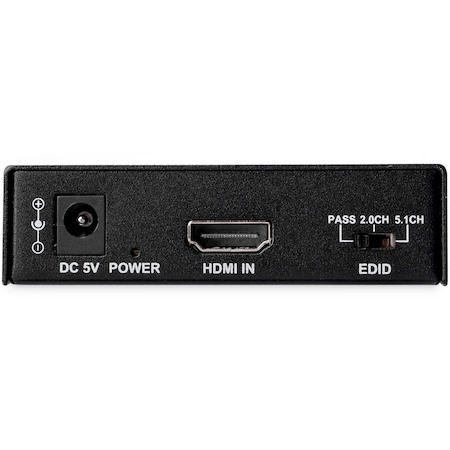 StarTech.com HDMI Audio Extractor with 40K 60Hz - HDMI Audio De-embedder - HDR - Toslink Optical Audio - Dual RCA Audio - HDMI 2.0