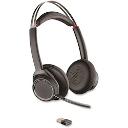Plantronics Voyager Focus UC B825 Wireless Bluetooth Stereo Headset - Over-the-head - Supra-aural