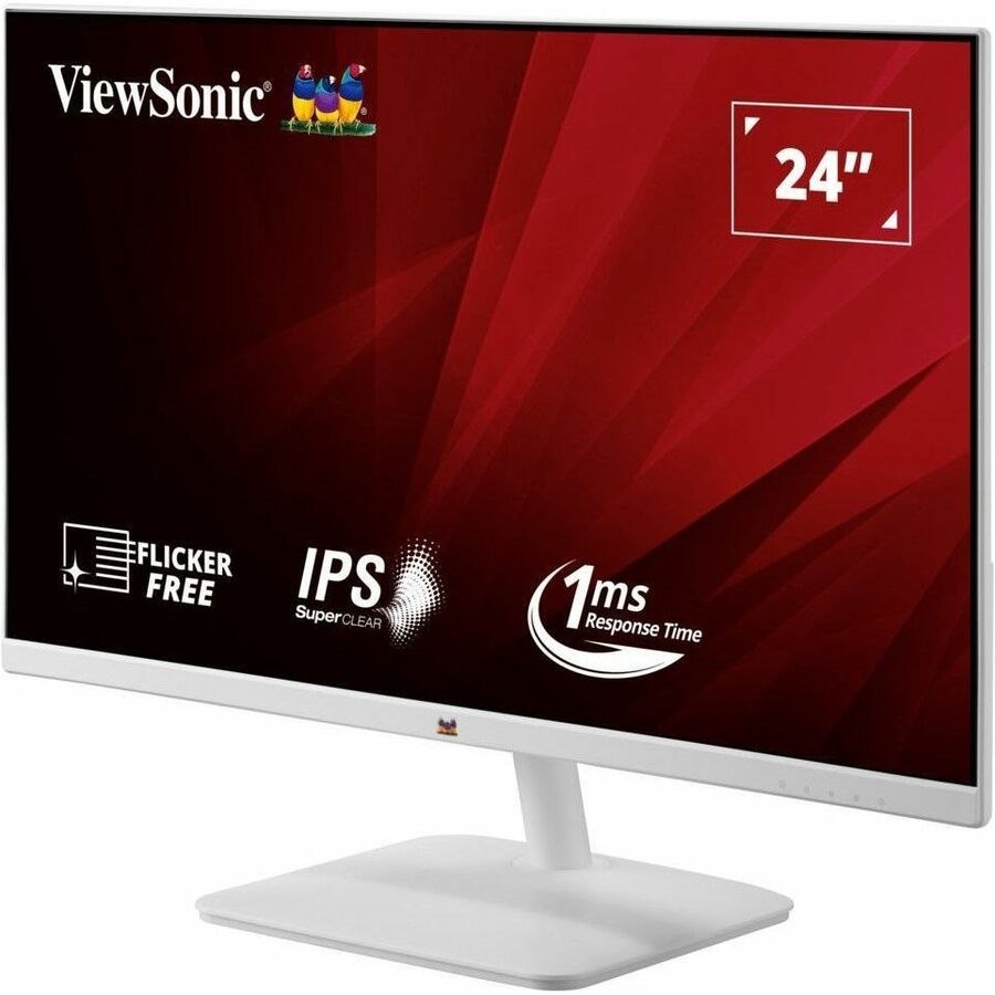 ViewSonic VA2432-H-W 24" Class Full HD LED Monitor - 16:9 - White