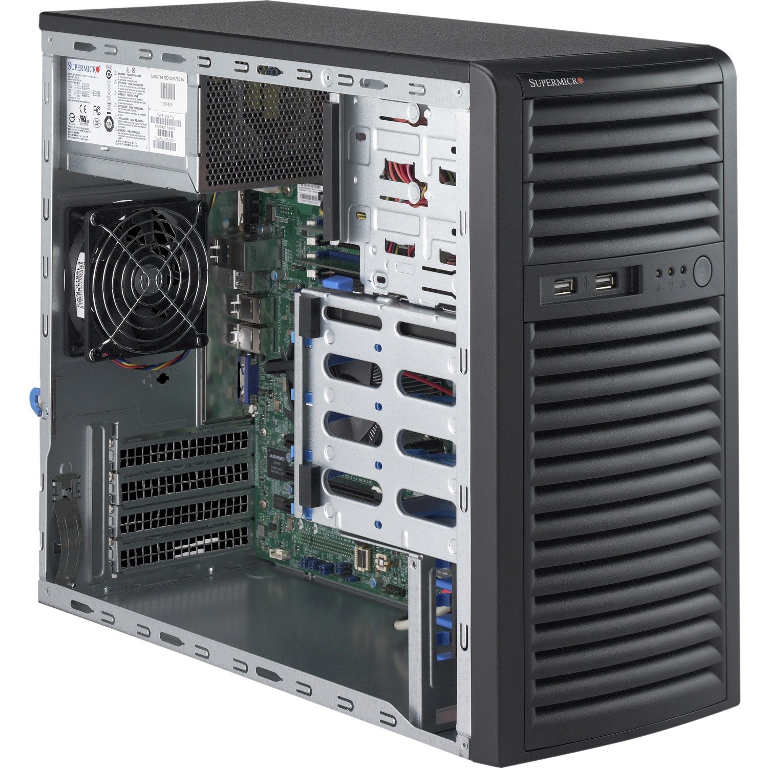 Supermicro SuperServer 5039D-i Barebone System - Mid-tower - Socket H4 LGA-1151 - 1 x Processor Support