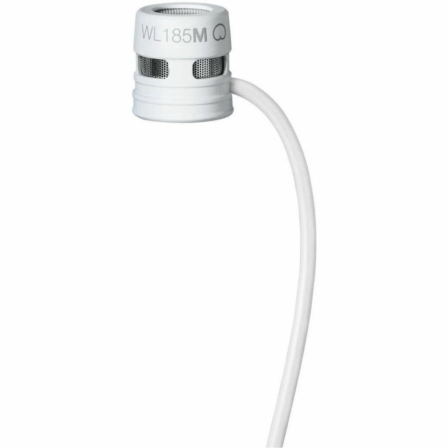 Shure WL185m Wired Condenser, Dynamic Microphone for Wireless Transmitter, Transportation - White