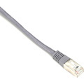 Black Box CAT6 250-MHz Stranded Patch Cable Slim Molded Boot - S/FTP, CM PVC, Gray, 30FT