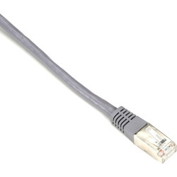 Black Box CAT6 250-MHz Stranded Patch Cable Slim Molded Boot - S/FTP, CM PVC, Gray, 30FT