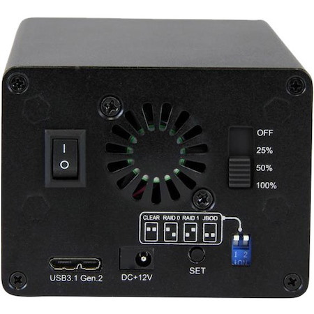 StarTech.com USB 3.1 (10Gbps) External Enclosure for Dual 2.5" SATA Drives